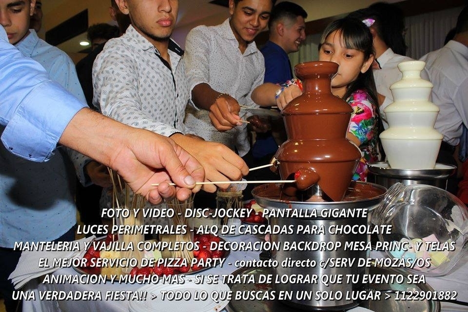Alquiler de cascadas de chocolate en Quilmes y Zona Sur - Foto 1