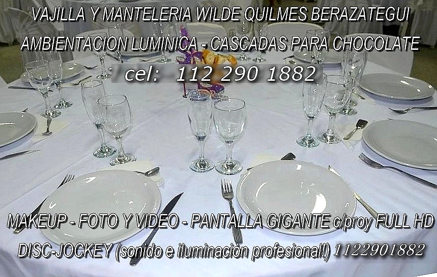 Alquiler de mantelería y vajilla para fiestas en Quilmes y Zona Sur - Foto 10