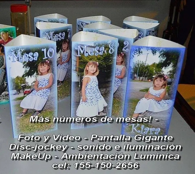 Detalle fotogr&aacute;fico para mesa de fiesta, ejemplo 8