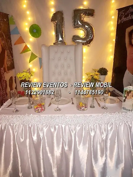 Sillón princesa blanco elegante para cumpleaños y fiestas - Foto 2